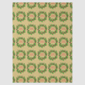 Merry Christmas Holly Wreath With Berries  薄葉紙 (正面)