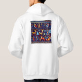 Merry Christmas Hoodie – Festive Holiday Tree パーカ (裏面)