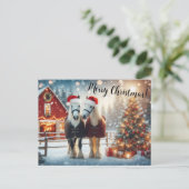 Merry Christmas Horses ポストカード (スタンド正面)