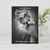 Merry Christmas Humor Santa Holidays greeting  シーズンカード (スタンド正面)