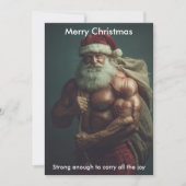 Merry Christmas Humor Santa | Holidays greeting  シーズンカード (正面)