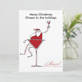 Merry Christmas Humor Santa | Holidays greeting  シーズンカード (スタンド正面)