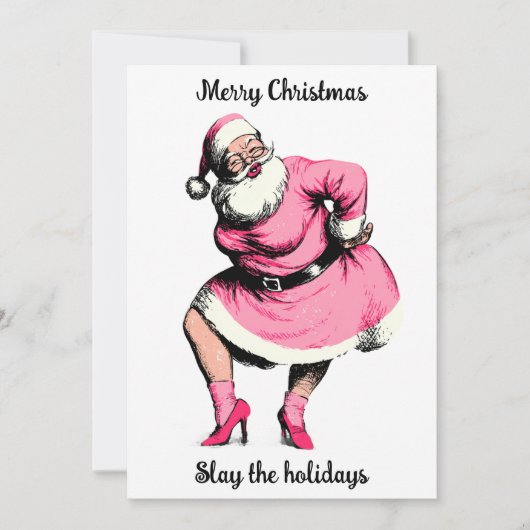 Merry Christmas Humor Santa | Holidays greeting  シーズンカード (正面)