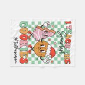 Merry Christmas I Teach The Smartest Cookies Teach フリースブランケット (正面(横))