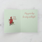 Merry Christmas Iduna Scandinavian Holiday カード (内部)