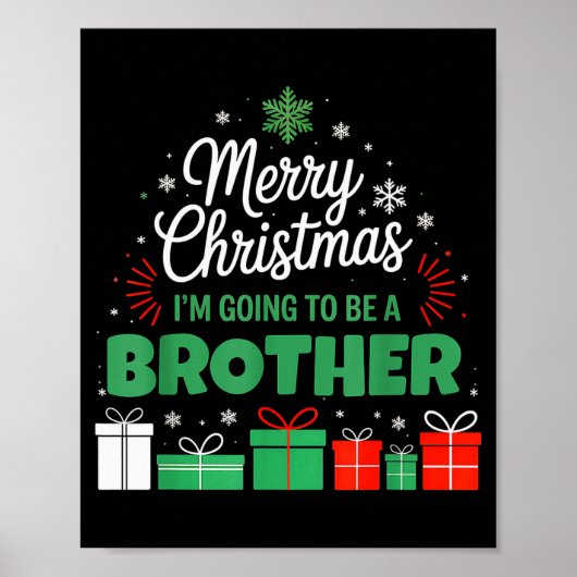 Merry Christmas I'm Going To Be An Brother Pregnan ポスター (正面)