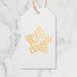 Merry Christmas in 8 langs and Happy Holiday ギフトタグ