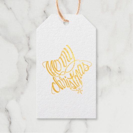 Merry Christmas in 8 langs and Happy Holiday ギフトタグ (正面)