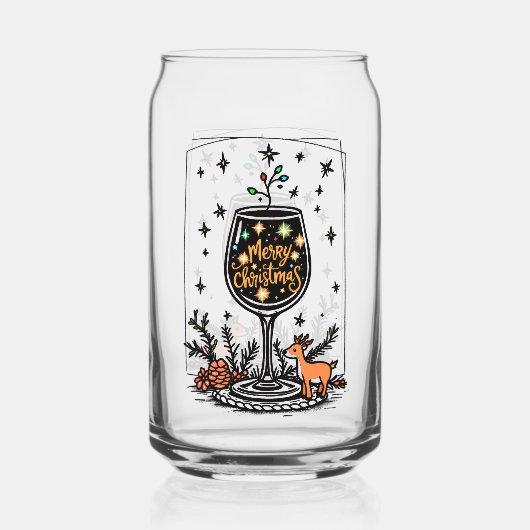 Merry Christmas in a Wine Glass  ガラス缶 (裏面)