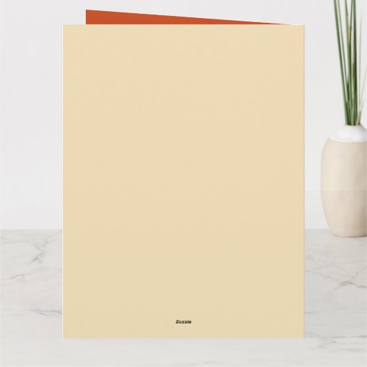 Merry Christmas in Rome Custom Holiday Card カード (裏面)