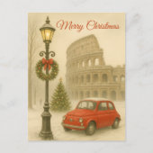 Merry Christmas in Rome – Holiday Art Gift  ポストカード (正面)