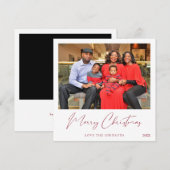 Merry Christmas Instant Photo 1-2フォトカード (正面/裏面)