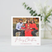 Merry Christmas Instant Photo 1-2フォトカード (スタンド正面)