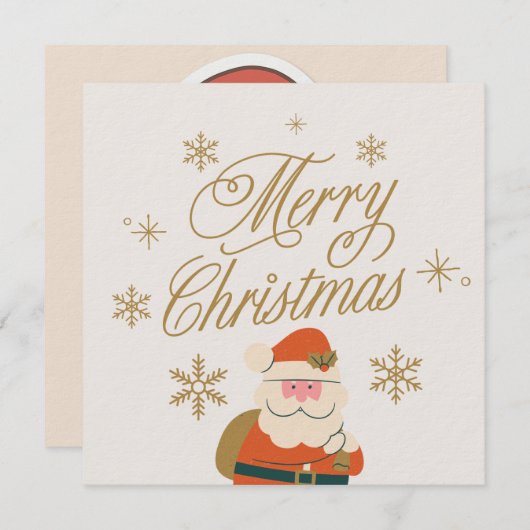 Merry Christmas Invitation Card 招待状 (正面/裏面)