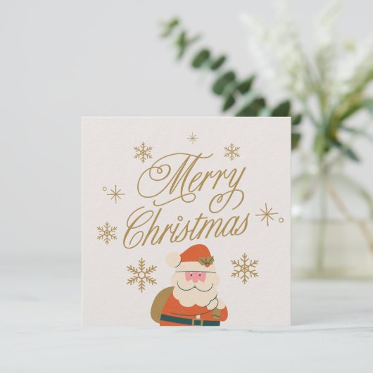 Merry Christmas Invitation Card 招待状 (スタンド正面)