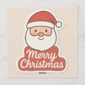 Merry Christmas Invitation Card 招待状 (裏面)