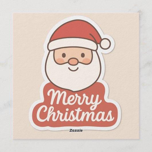 Merry Christmas Invitation Card 招待状 (裏面)