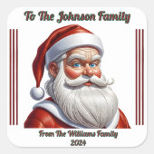 Merry Christmas Joyful Sticker スクエアシール (正面)