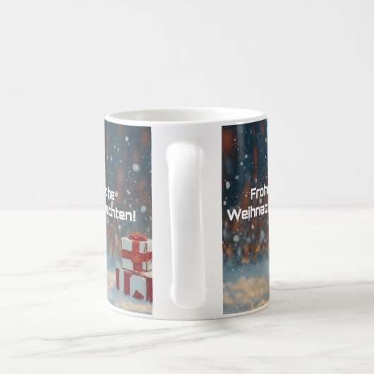Merry Christmas - Kitten Gift Mug コーヒーマグカップ (ハンドル)