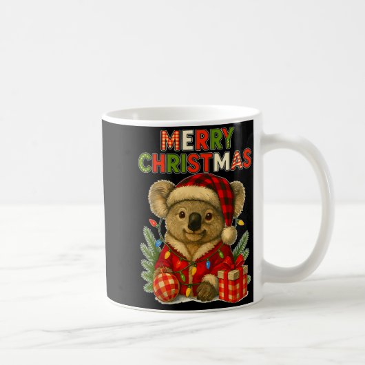 Merry Christmas Koala コーヒーマグカップ (右)