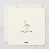 Merry Christmas Koala Santa hat Gumtree Baubles シーズンカード (裏面)