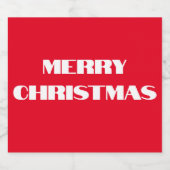MERRY CHRISTMAS Label スパークリングワインラベル (シングルラベル)