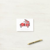 Merry Christmas Leopard Buffalo Truck Tree Red Pla ポストイット (デスク上)
