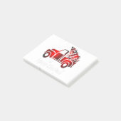 Merry Christmas Leopard Buffalo Truck Tree Red Pla ポストイット (アングル)