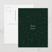 Merry Christmas Let It Snow Holidays Card ポストカード (正面/裏面)