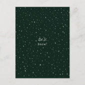 Merry Christmas Let It Snow Holidays Card ポストカード (正面)
