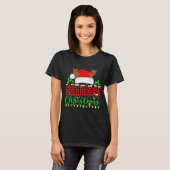 Merry Christmas Lights Funny Xmas Pjs Men Women Fa Tシャツ (正面フル)