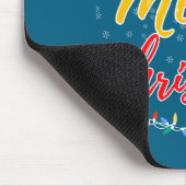 Merry Christmas Lights Nurse Hat Xmas Funny Nurse  マウスパッド (コーナー)