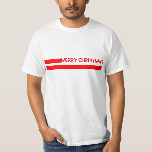 MERRY CHRISTMAS LINES Tシャツ (正面)
