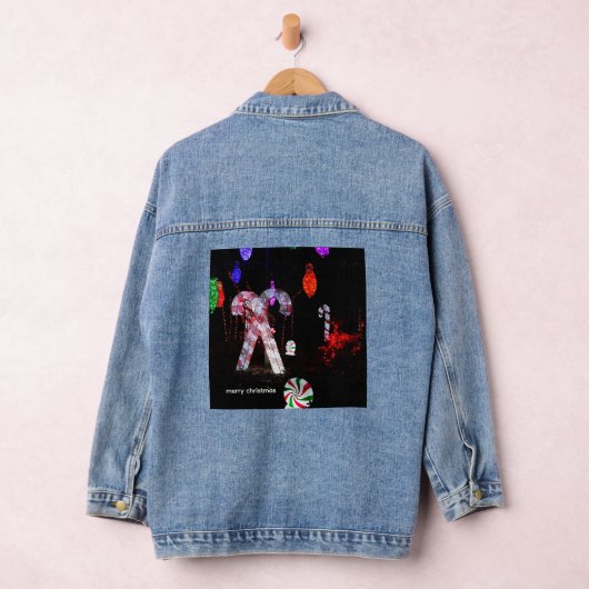 MERRY CHRISTMAS  LONG SLEEVE DENIM JACKET デニムジャケット (ハンガー)