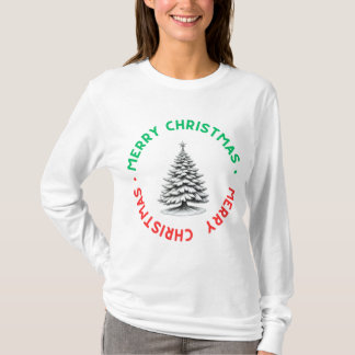 Merry Christmas Long Sleeve T-Shirt Tシャツ
