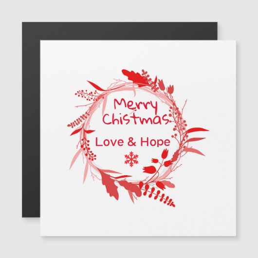 Merry Christmas Love & Hope card (正面/裏面)