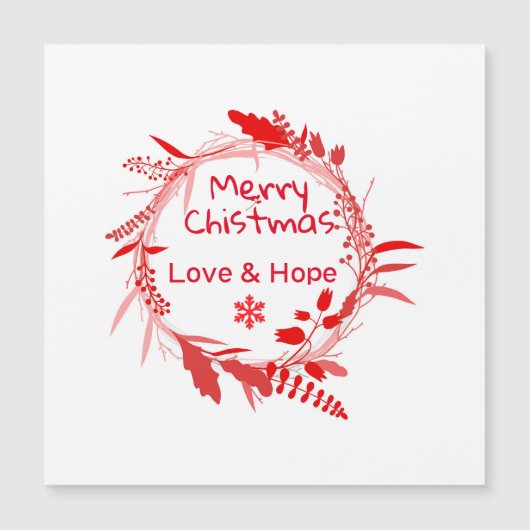 Merry Christmas Love & Hope card (正面)