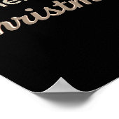 Merry Christmas Luxury Typography Poster 01 ポスター (角)