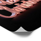 Merry Christmas Luxury Typography Poster Paper 23 ポスター (角)