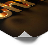 Merry Christmas Luxury Typography Poster Paper H08 ポスター (角)