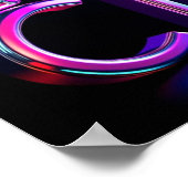 Merry Christmas Luxury Typography Poster Paper H19 ポスター (角)