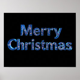 Merry Christmas Luxury Typography Poster Paper H21 ポスター