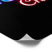 Merry Christmas Luxury Typography Poster Paper H22 ポスター (角)