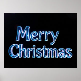 Merry Christmas Luxury Typography Poster Paper H42 ポスター
