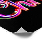 Merry Christmas Luxury Typography Poster Paper H46 ポスター (角)