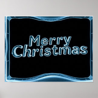 Merry Christmas Luxury Typography Poster Paper H47 ポスター
