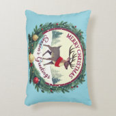 Merry Christmas –Majestic Winter Reindeer 🦌 アクセントクッション (正面(垂直))