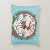 Merry Christmas –Majestic Winter Reindeer 🦌 アクセントクッション (裏面(縦))