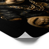 Merry Christmas Merry 2025 Teddy Fashion Rap Teddy ポスター (角)