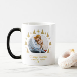 Merry Christmas Merry As A Mother White Gold Photo モーフィングマグカップ